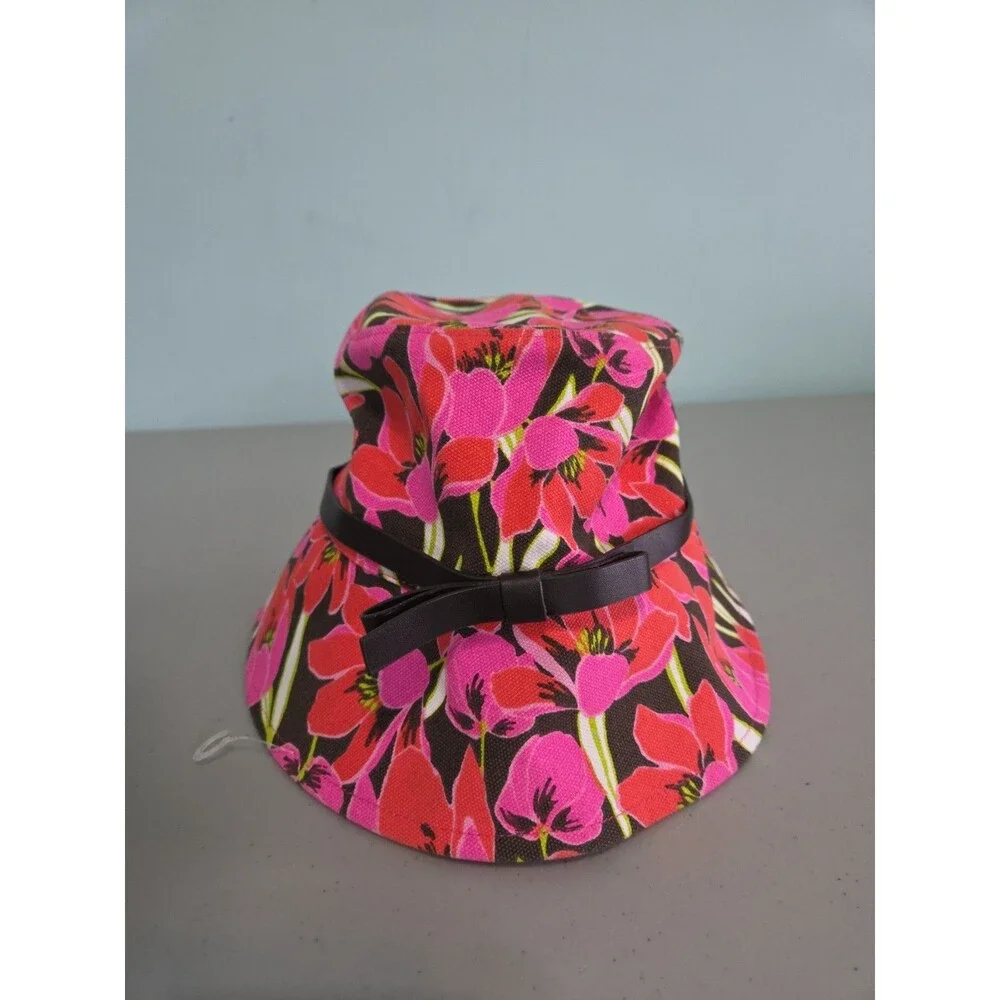 Kate spade Tropical rio bucket hat floral bow new with tags